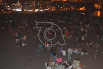 Espectáculo pirotécnico de Melenara (Foto Francisco Javier Santana y TA)